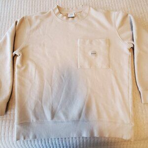 ZARA Crew Neck Sweatshirt w/Pocket Deep Sage Men Sz Large